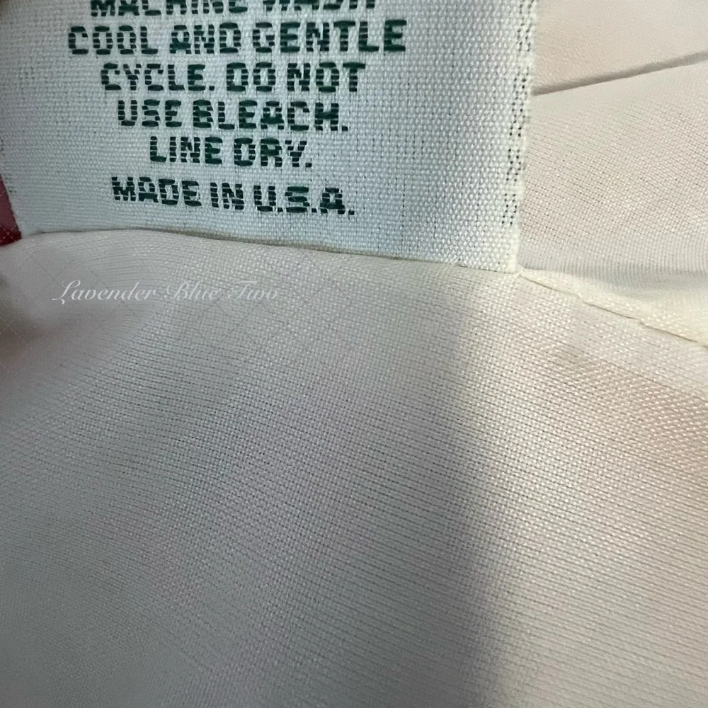 Vintage VERA BRADLEY Windsor 1995 Backpack Sling USA Drawstring Red Gold Quilt - Picture 15 of 17